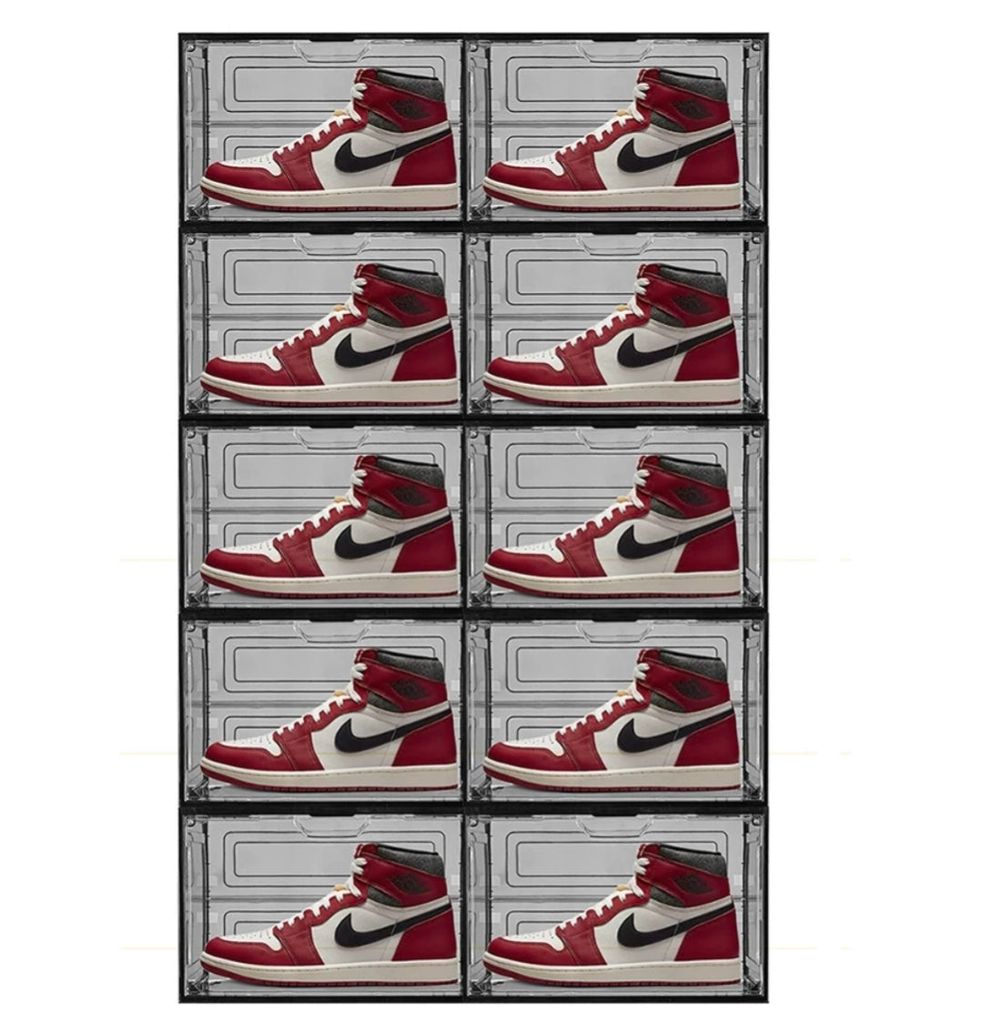 Transparent Sneaker Crate Side Drop (Medium/Black)