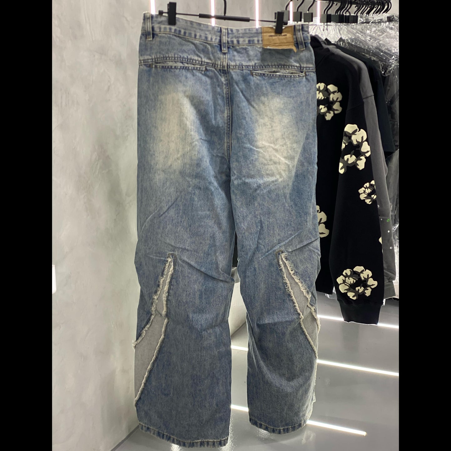 Blue Vintage Washed Oversized/Baggy Jeans