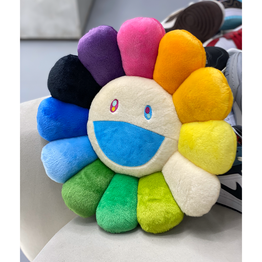 Takashi Murakami Flower Plush Rainbow/Yellow