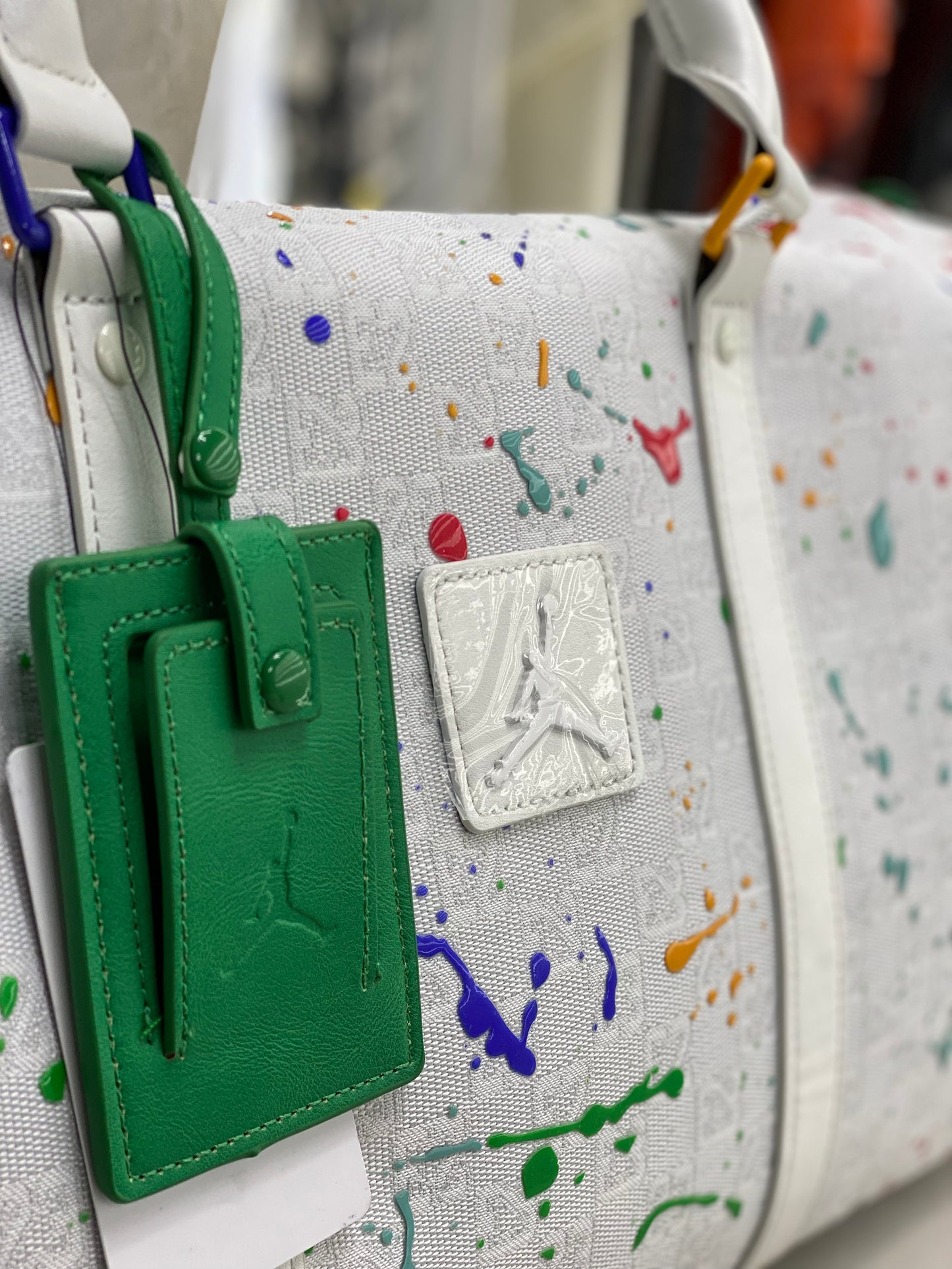 Jordan Monogram "Paint Splatter" 25 Liter Duffel Bag