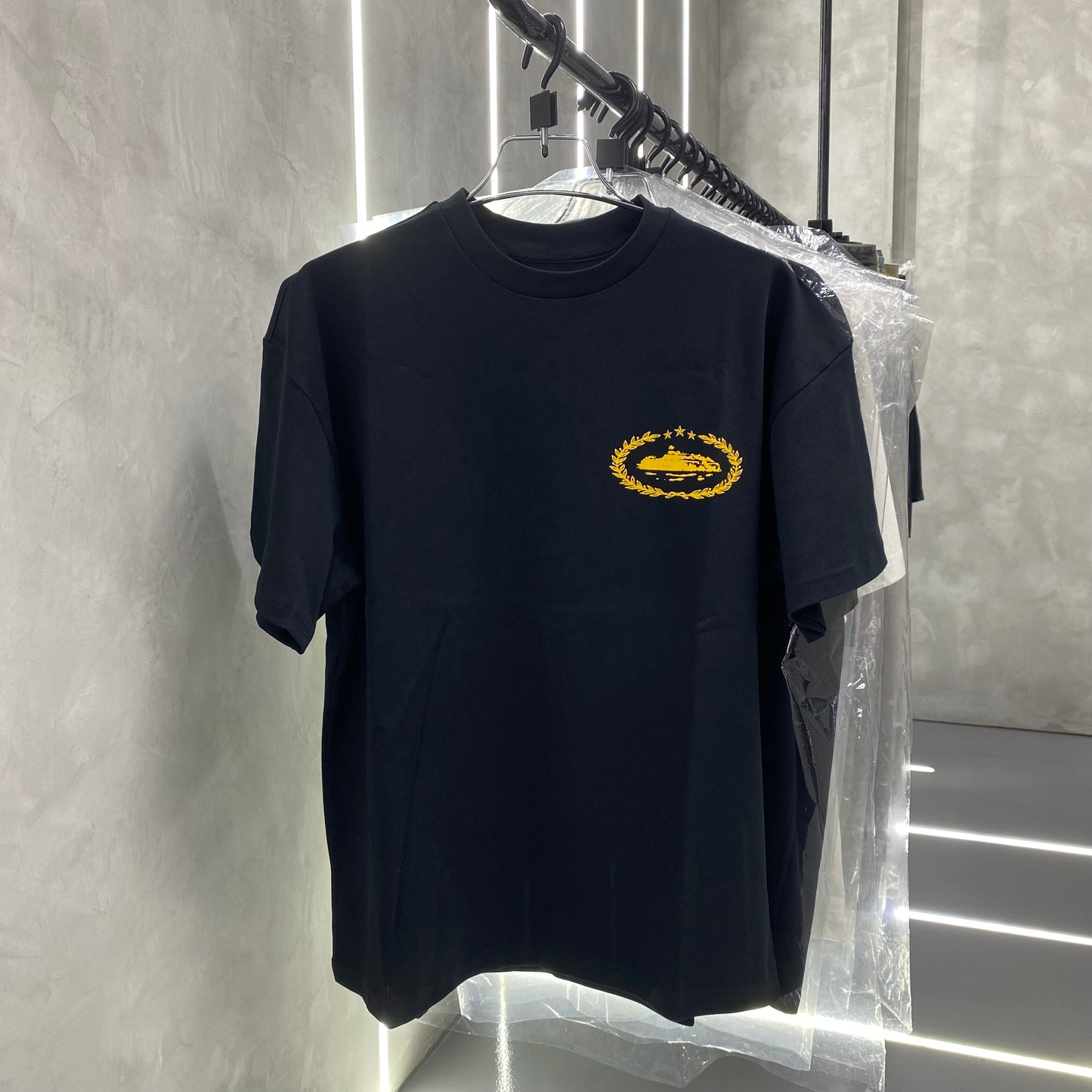 Corteiz Royale Heavyweight 'Black/Yellow' Tee