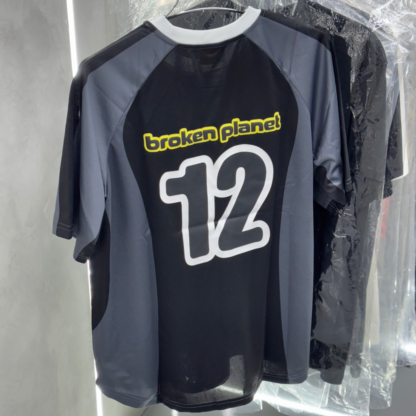 Broken Planet Football Jersey Grey/Black