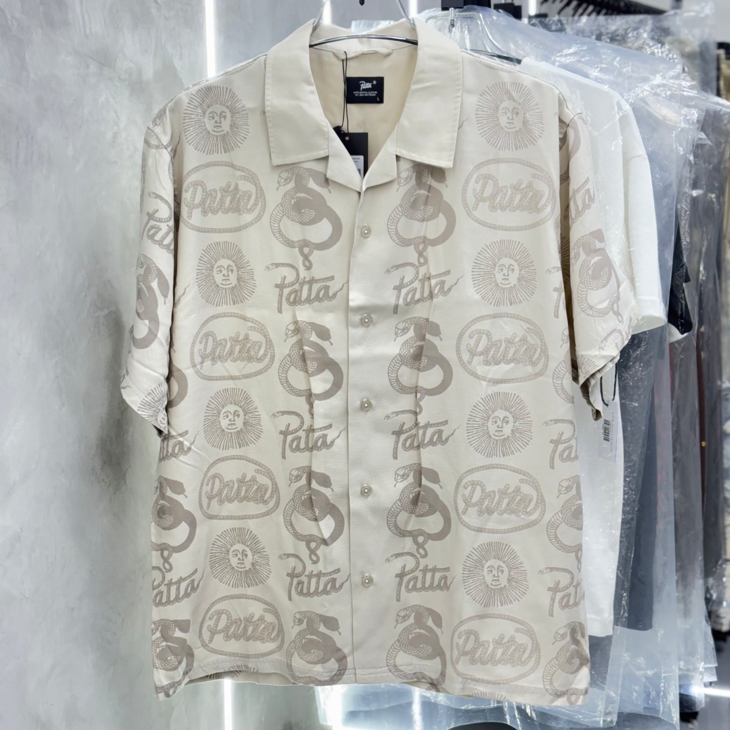 Patta Serpentes Summer Shirt (Pumic Stone)