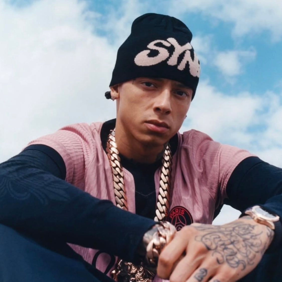 Synaworld by Central Cee Reversible Synarchy Beanie "CRG"