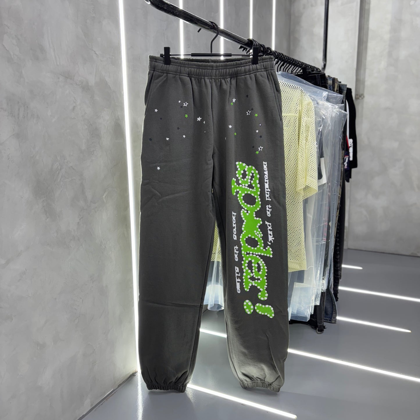 Sp5der Punk V2 Slate Grey Sweatpants