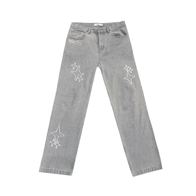 Broken Planet Multi-Star "White" Jeans