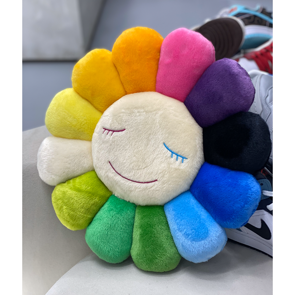 Takashi Murakami Flower Plush Rainbow/Yellow