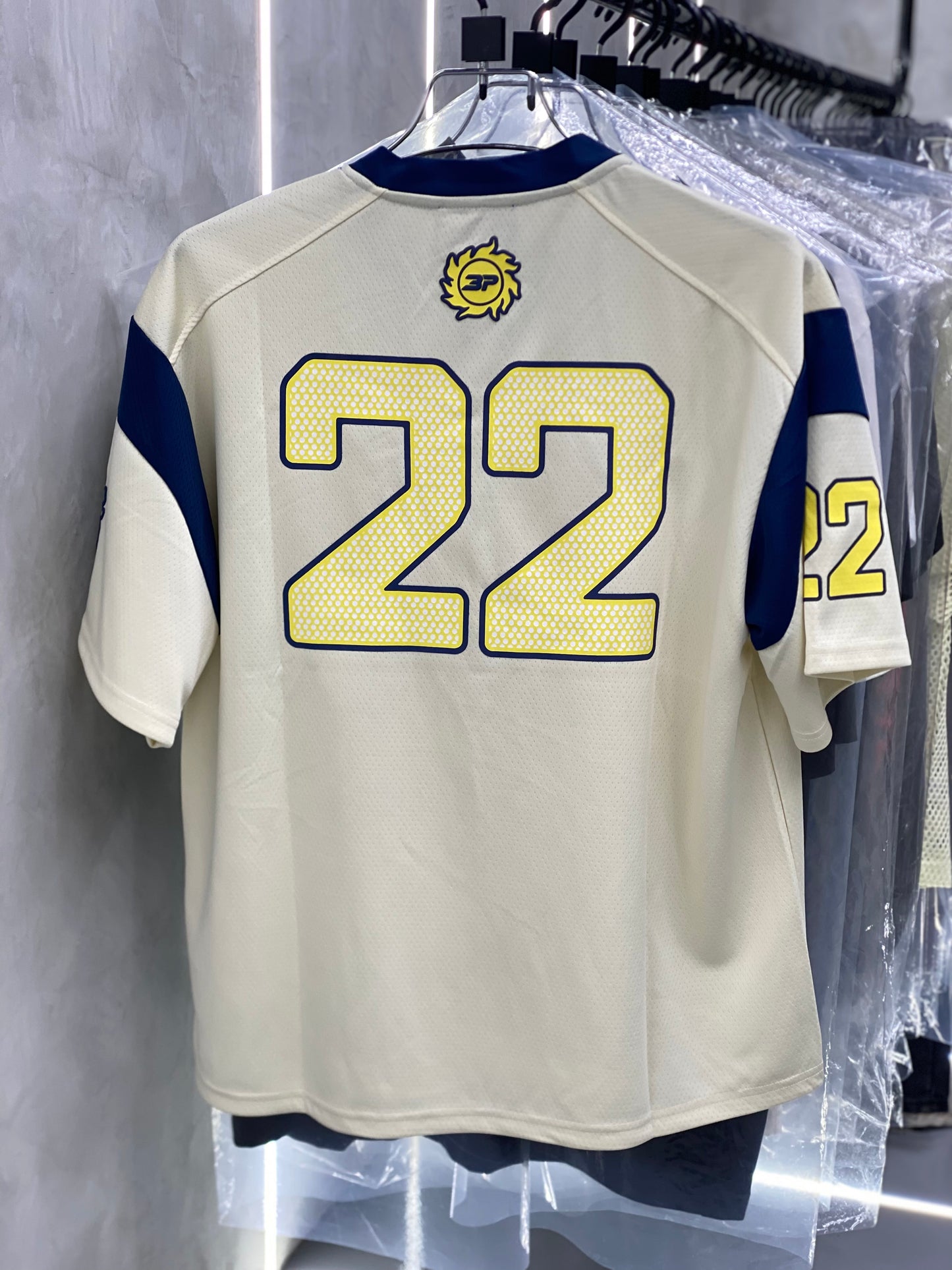 Broken Planet Football Jersey “White/Blue”