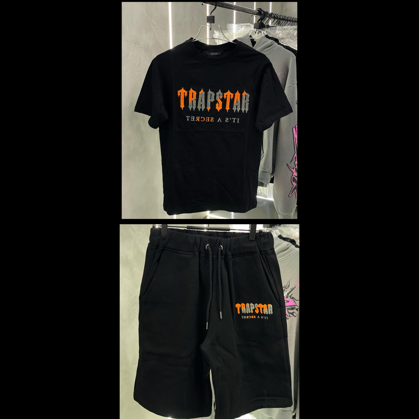 Trapstar Irongate “Black And Orange” Set