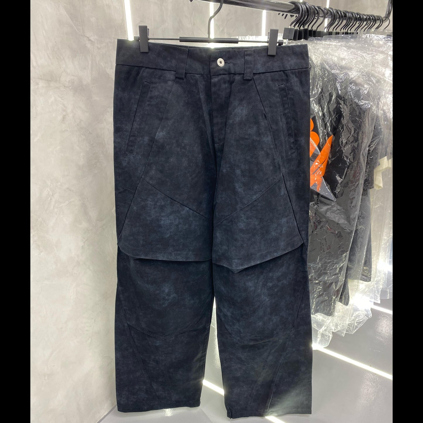 Abstract Print “Black” Oversized/Baggy Pants