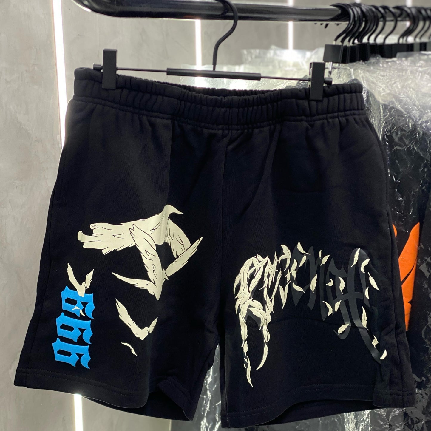 Revenge Juice Wrld Dove Shorts