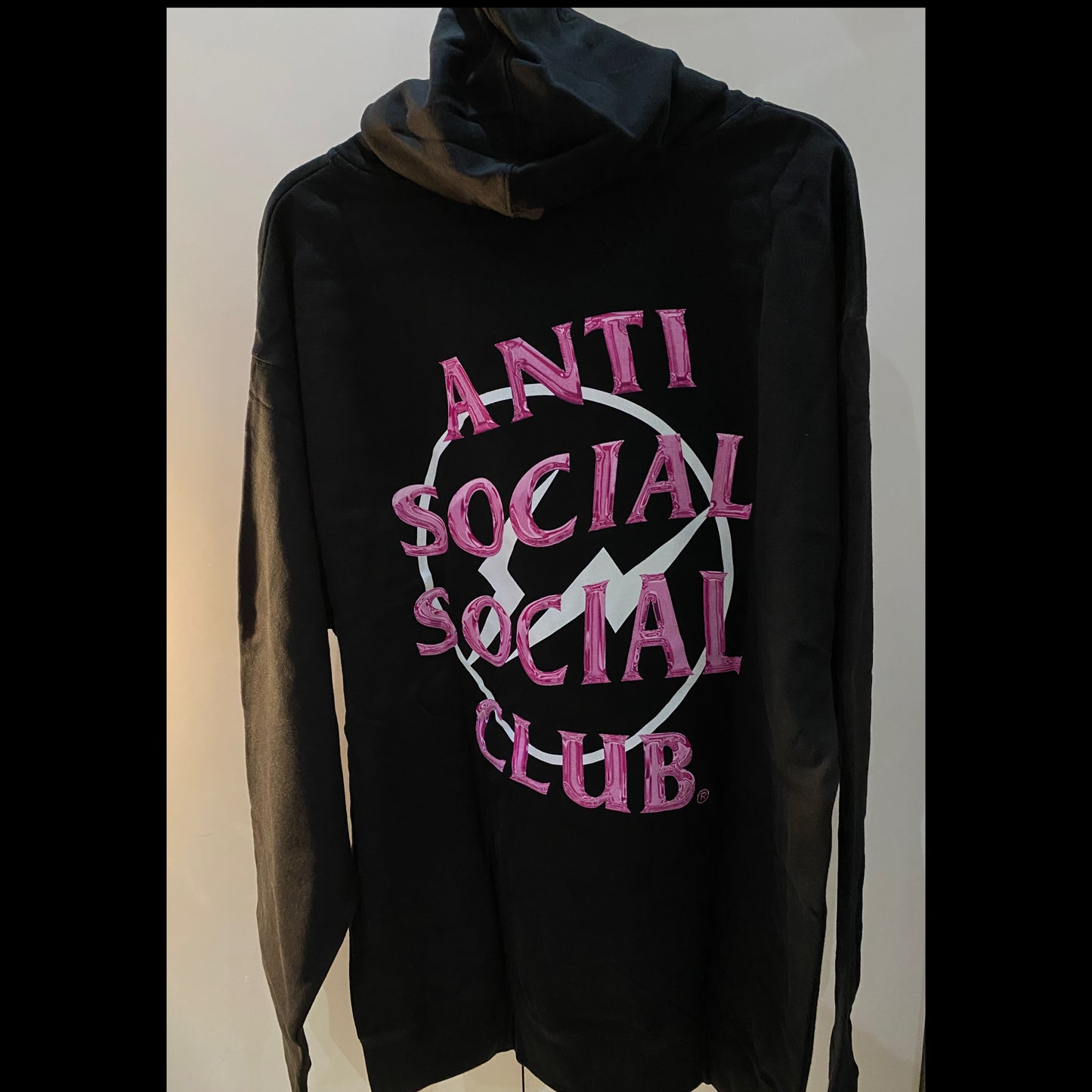 Anti Social Social Club x Fragment Hoodie “Black/Pink”