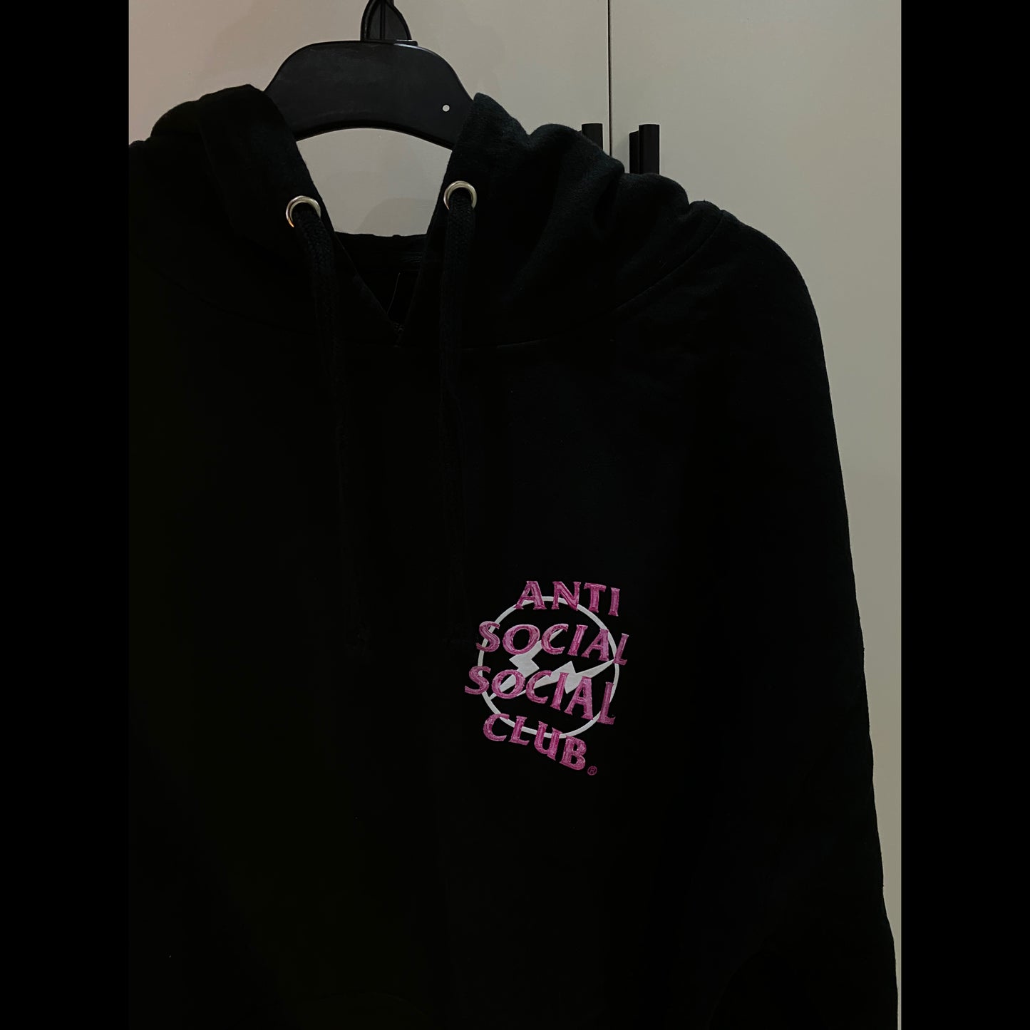 Anti Social Social Club x Fragment Hoodie “Black/Pink”