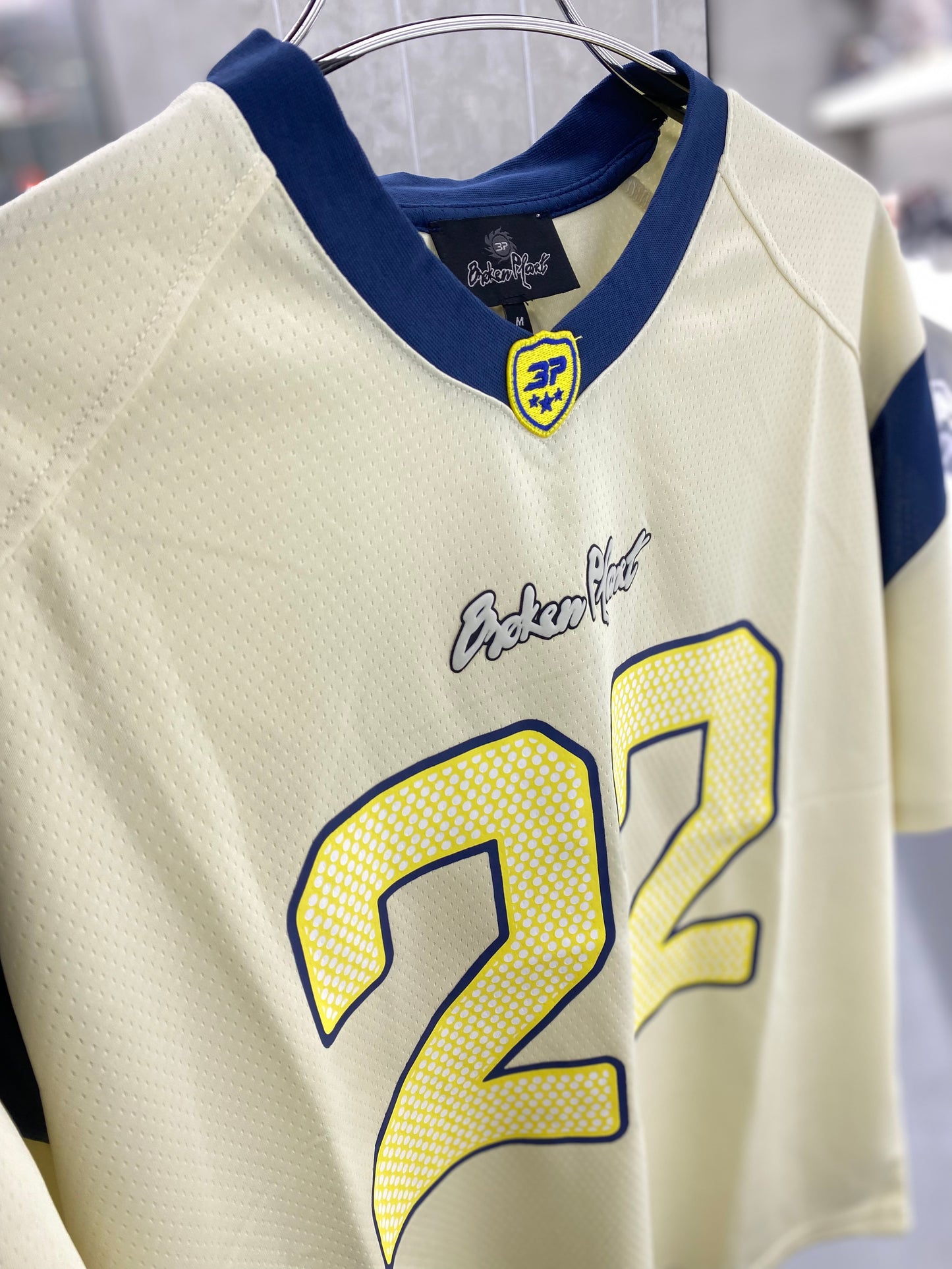 Broken Planet Football Jersey “White/Blue”