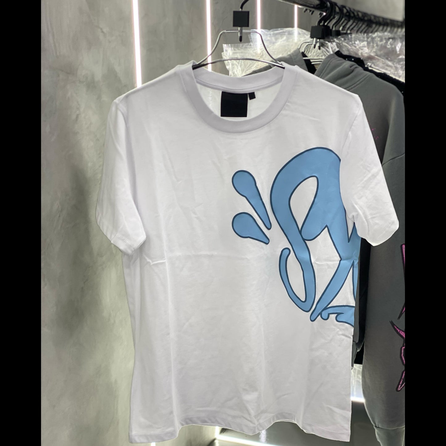 Synaworld by Central Cee “White And Blue” logo twinset