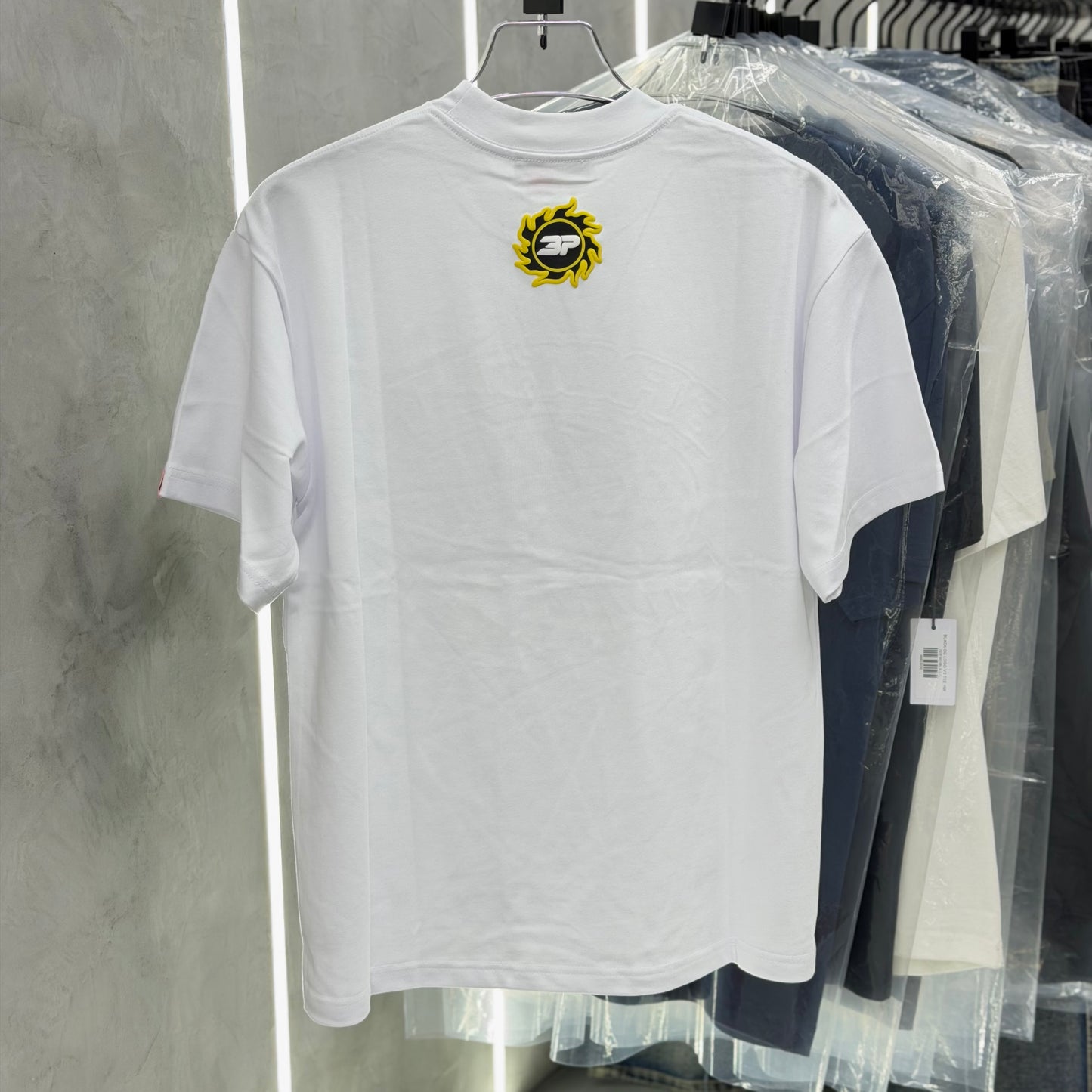 Broken Planet Grid Snow White Tee