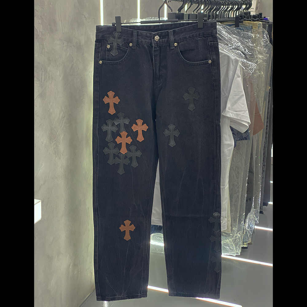 Chrome Hearts Type “Brown Patches” Jeans