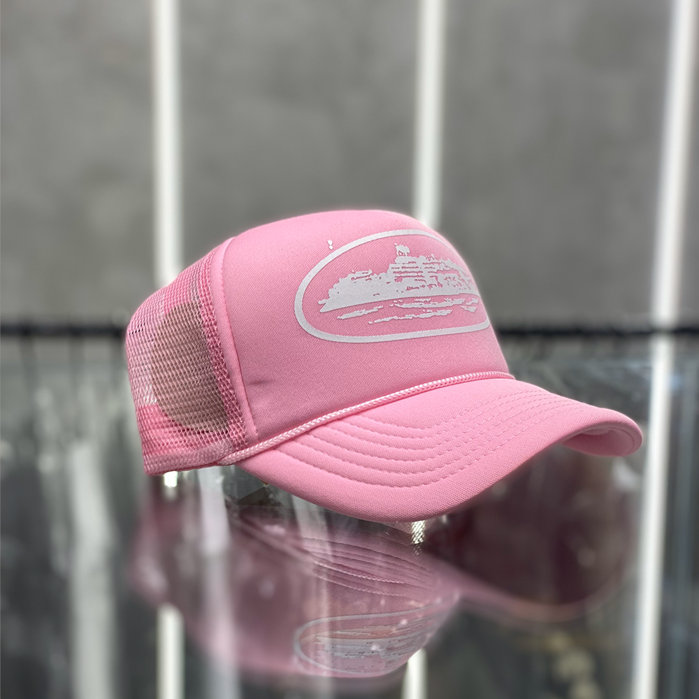Corteiz Alcatraz Trucker Hat Pink
