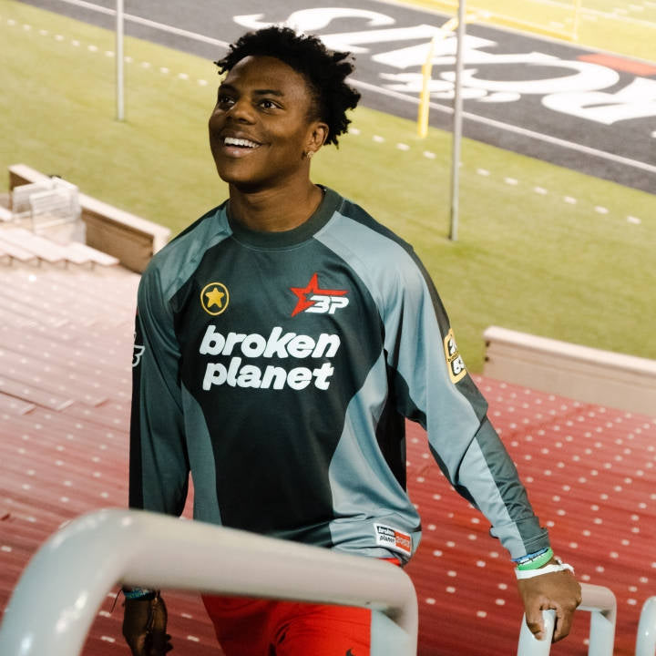 Broken Planet Football Long Sleeve Tee