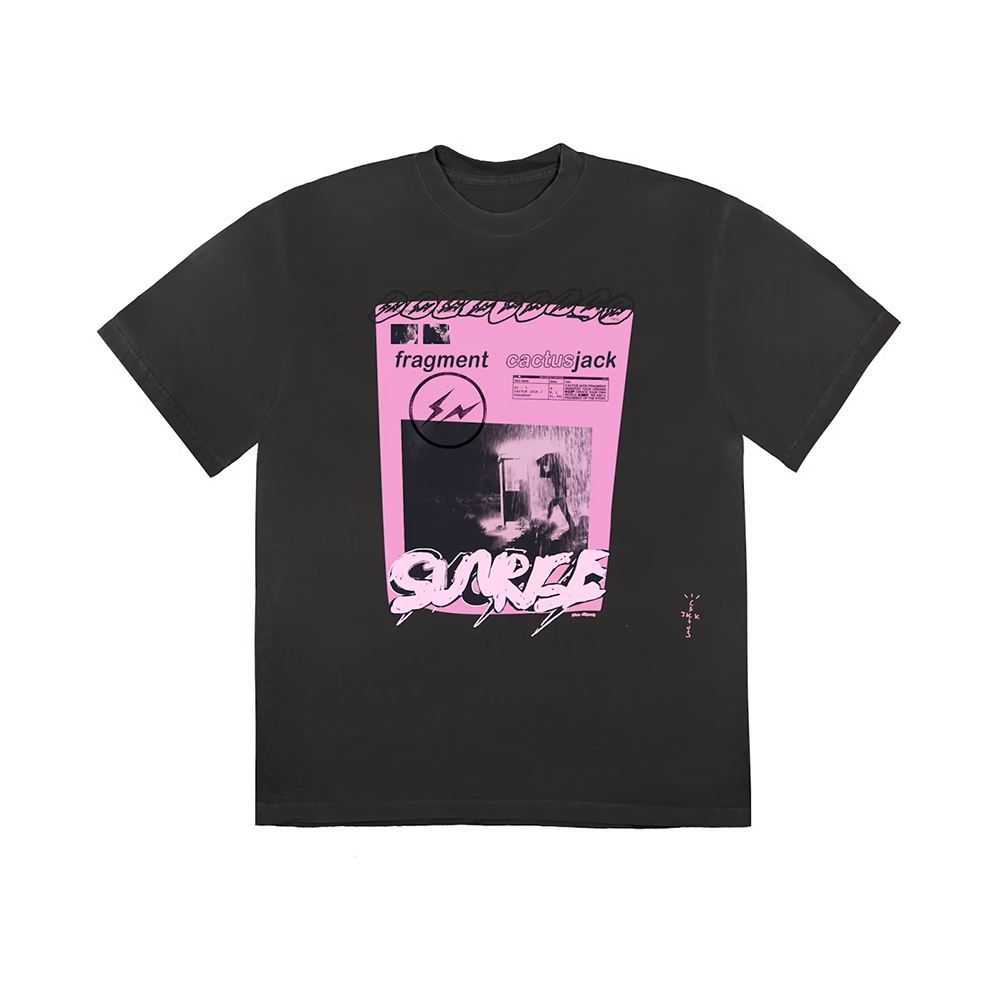 Travis Scott Cactus Jack For Fragment Pink Sunrise Tee