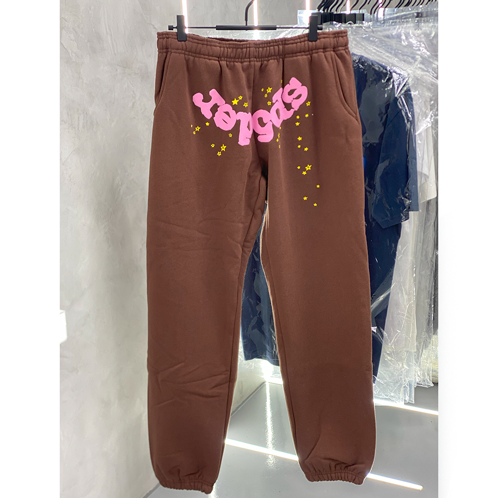 Sp5der Classic Sweatpants Brown