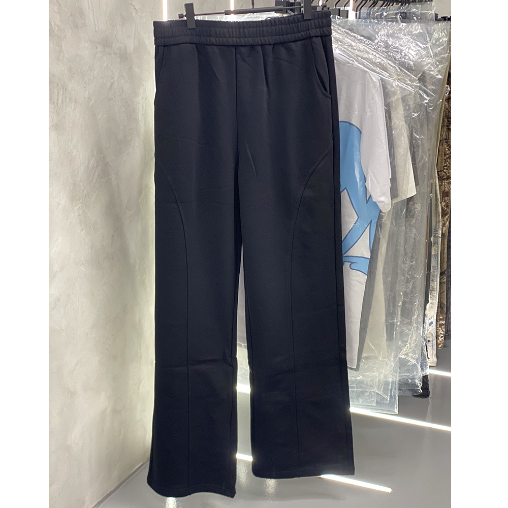 Oversized Visible Seam "Black" Sweatpants