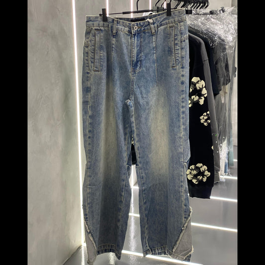 Blue Vintage Washed Oversized/Baggy Jeans