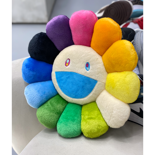 Takashi Murakami Flower Plush Rainbow/Yellow