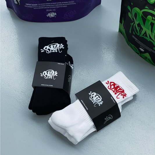 Synaworld by Central Cee Syna Logo Twin Pack Socks (2 PAIRS)