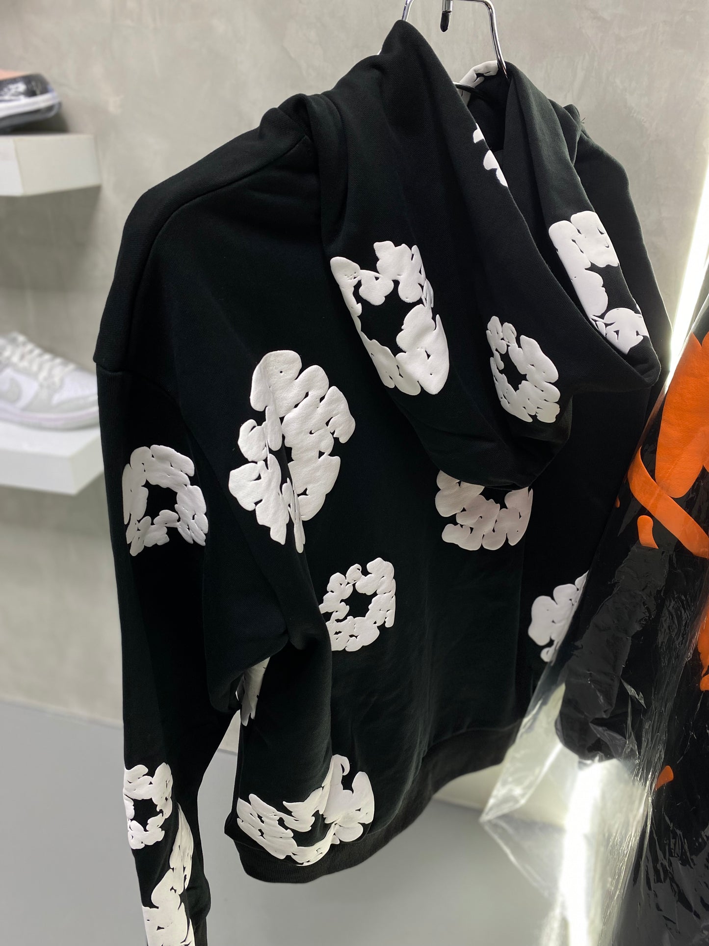 Denim Tears Type Black Hoodie