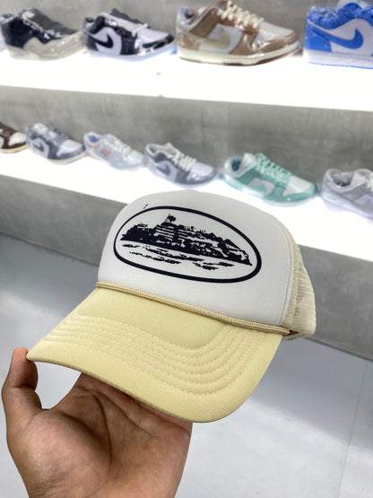 Corteiz Alcatraz Trucker Hat Creme De La Creme