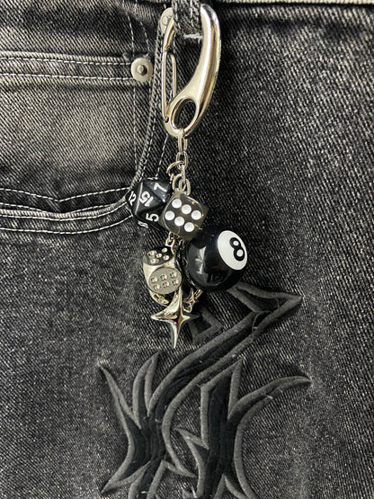 8 ball y2k keychain
