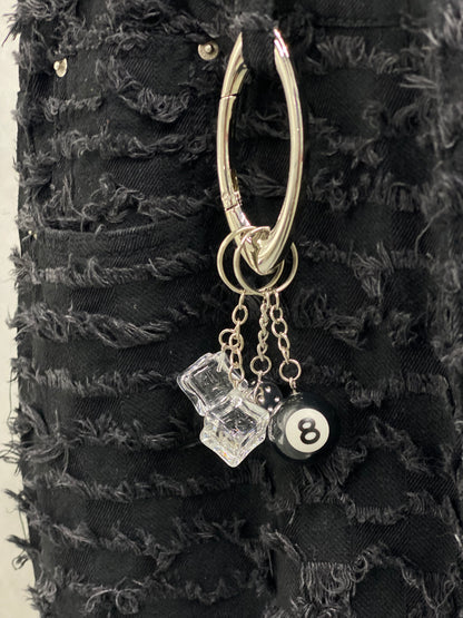 8 ball y2k keychain 2.0