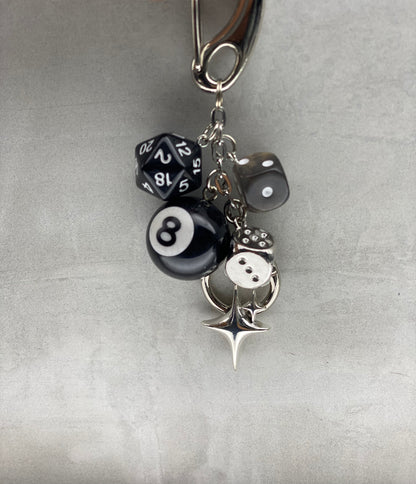 8 ball y2k keychain