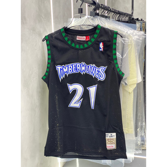 Minnesota Timberwolves Kevin Garnett 21 Retro Jersey (Fans Edition
