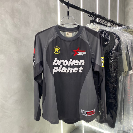 Broken Planet Football Long Sleeve Tee
