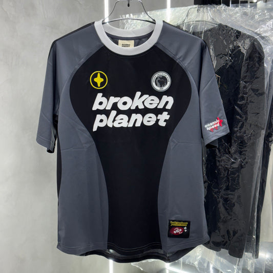 Broken Planet Football Jersey Grey/Black