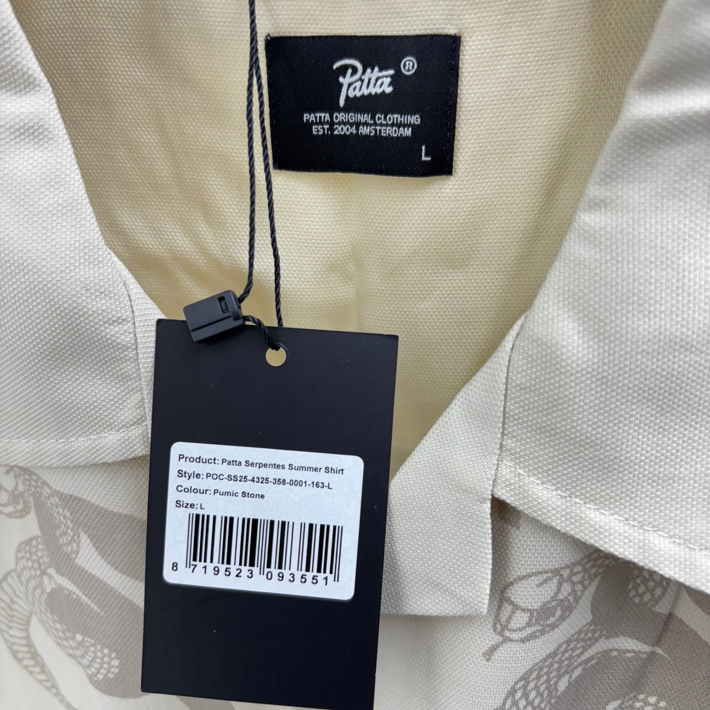 Patta Serpentes Summer Shirt (Pumic Stone)