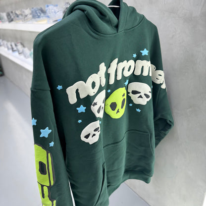 Broken Planet "Not From Here" Hoodie Dark Green