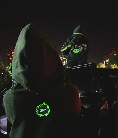 Broken Planet "Not From Here" Hoodie Dark Green