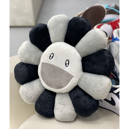 Takashi Murakami Flower Plush Black/Grey/White