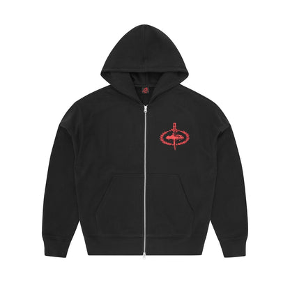 Corteiz x 21 Savage Slaughter Gang Zip-up Hoodie and Sweatpants Set