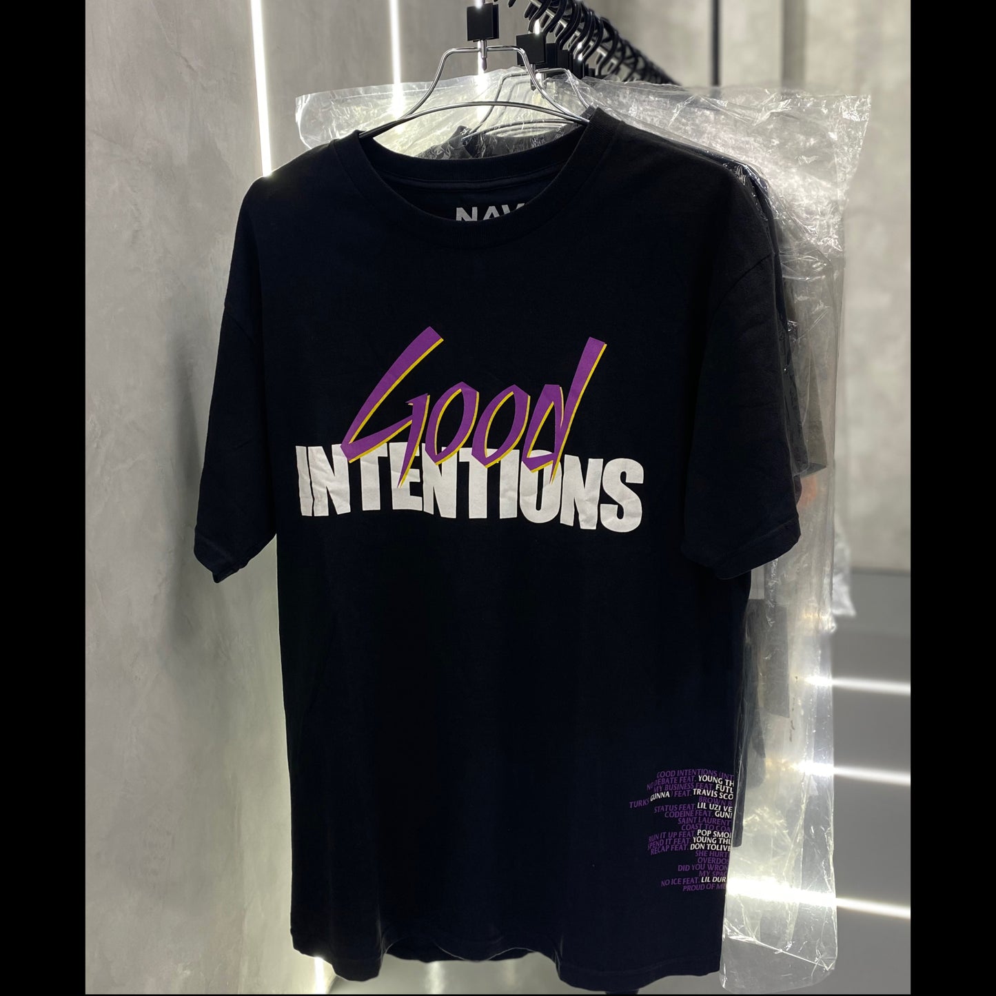 Vlone x Nav “Good Intentions Black” Tee
