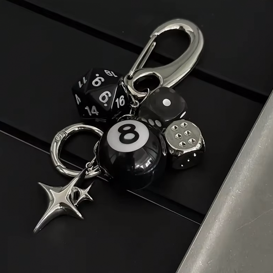8 ball y2k keychain