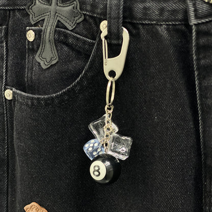 8 ball y2k keychain 3.0
