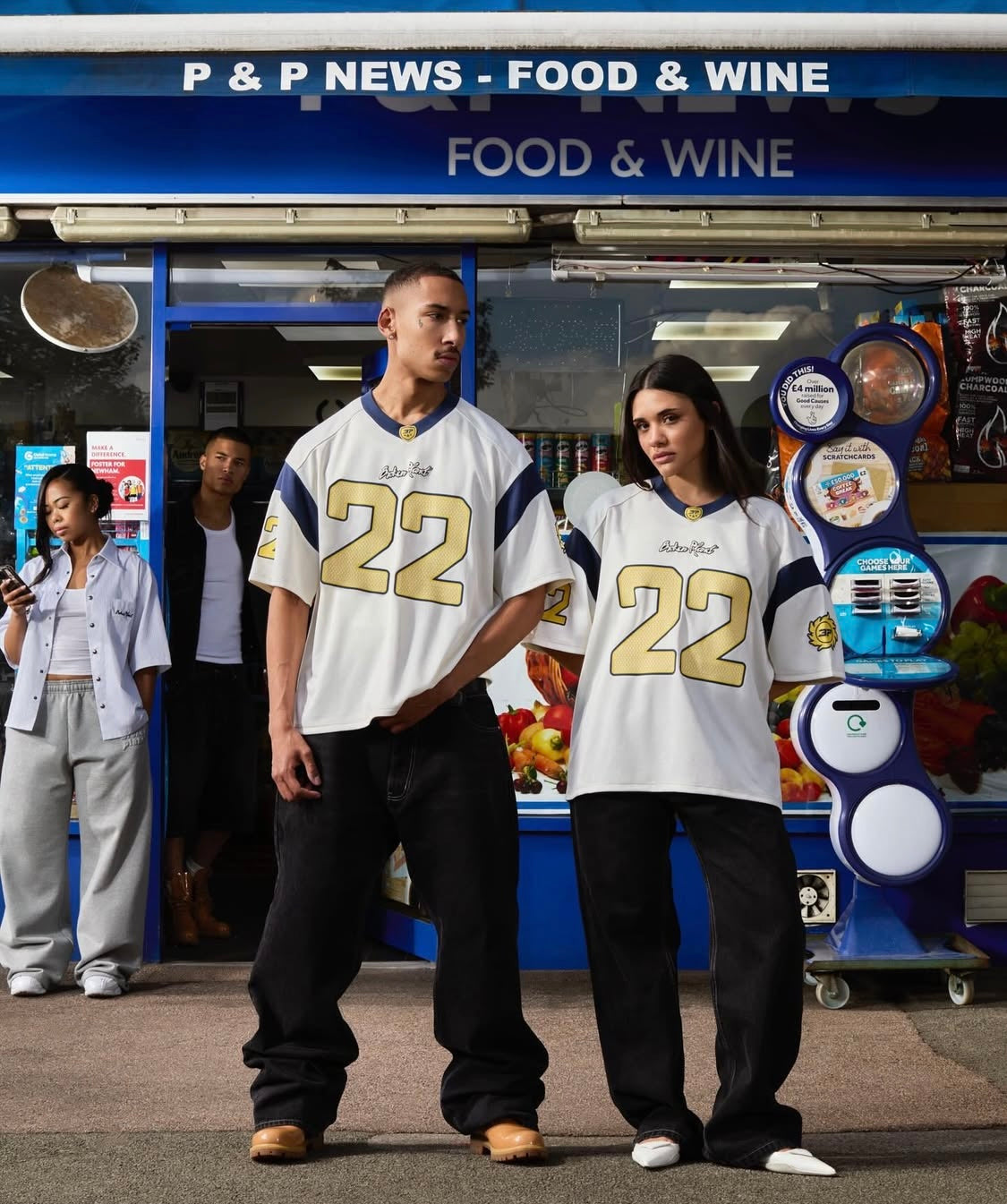 Broken Planet Football Jersey “White/Blue”
