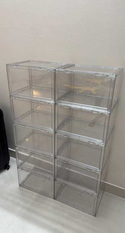 Transparent Sneaker Crates Side drop (Large)
