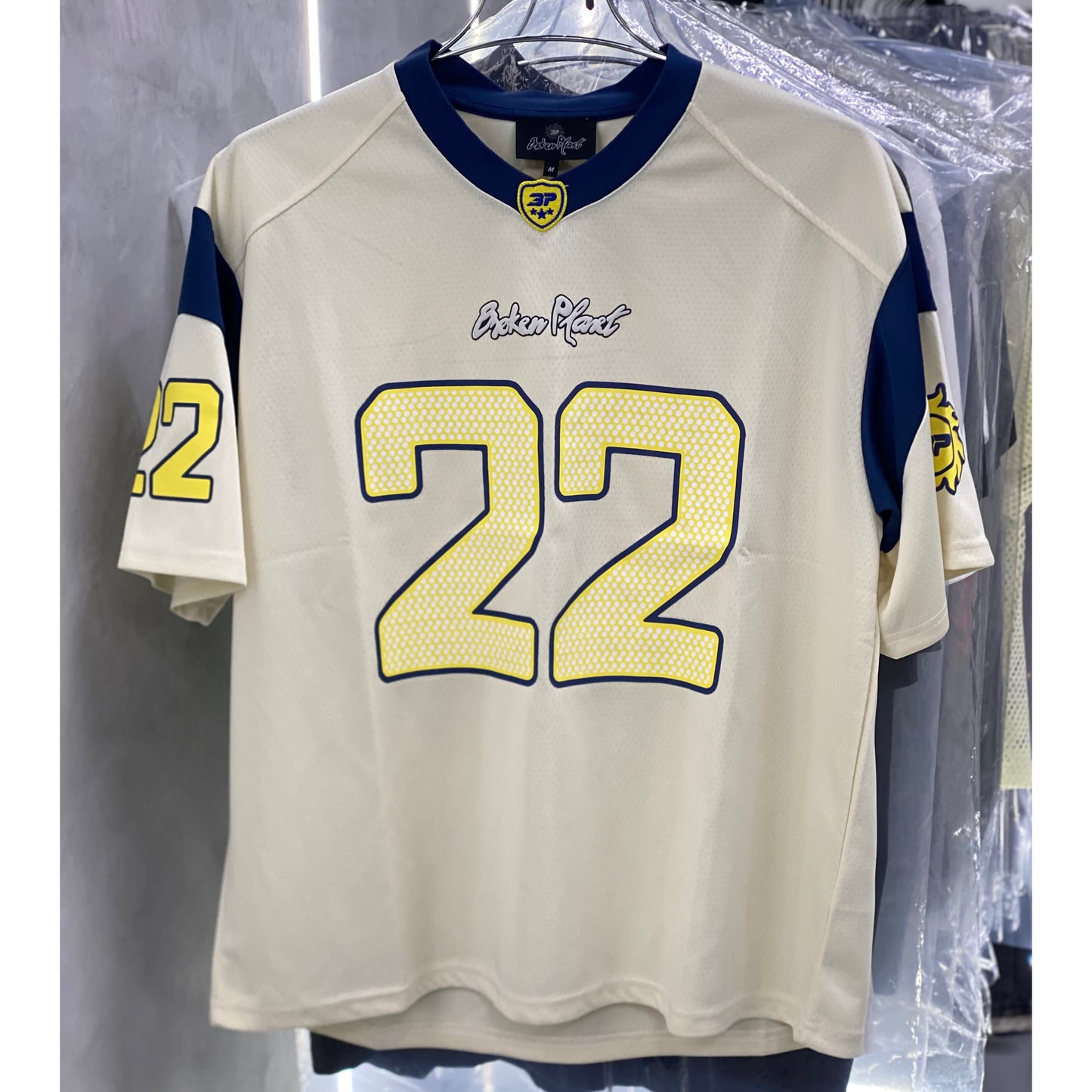 Broken Planet Football Jersey “White/Blue”