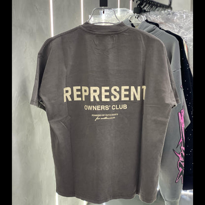 Represent Owners Club Washed Brown Tee