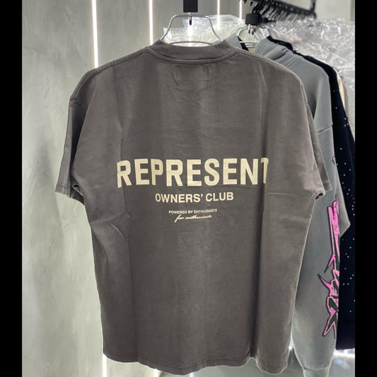 Represent Owners Club Washed Brown Tee